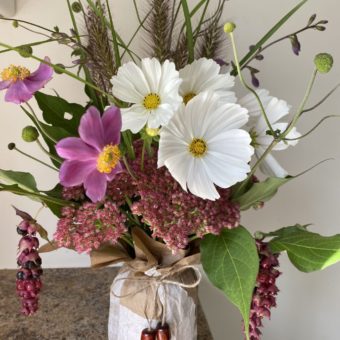flower arrangement in a vase