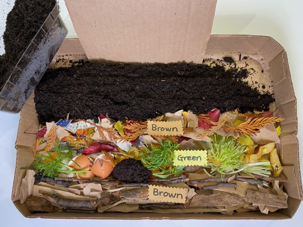 add the final layer of the composting model