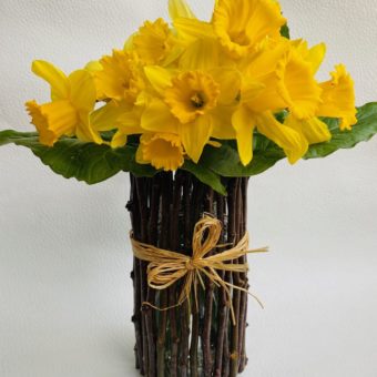 one of a kind repurposed vase