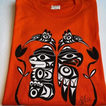 design for an orange shirt