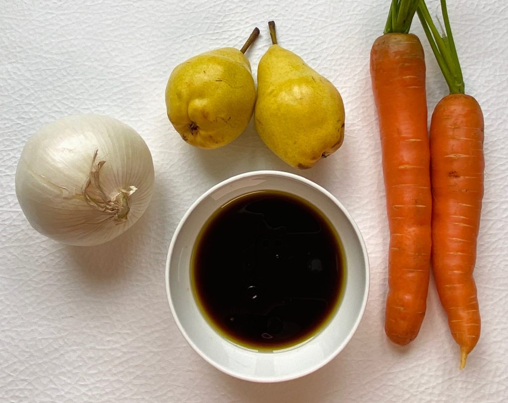 ingredients for carrot dressing