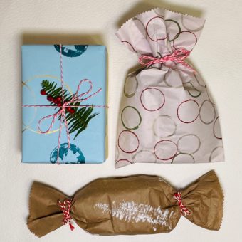 unique gift wrapping for Christmas & beyond, Reduce Reuse Recycle
