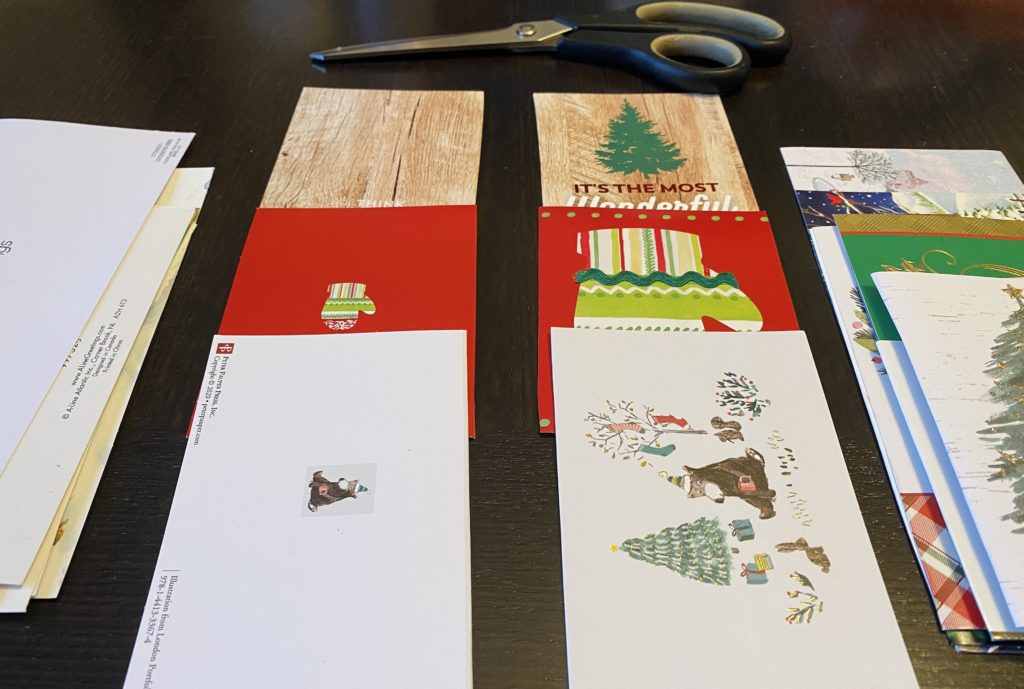 repurposing Christmas cards