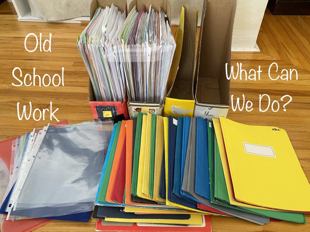 Redece Reuse Recycle, school work & supplies